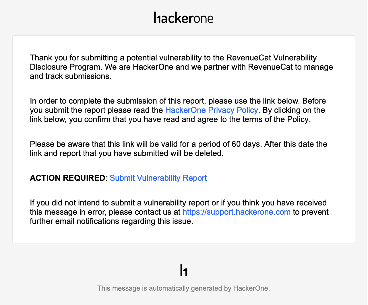 Submit a vulnerability report