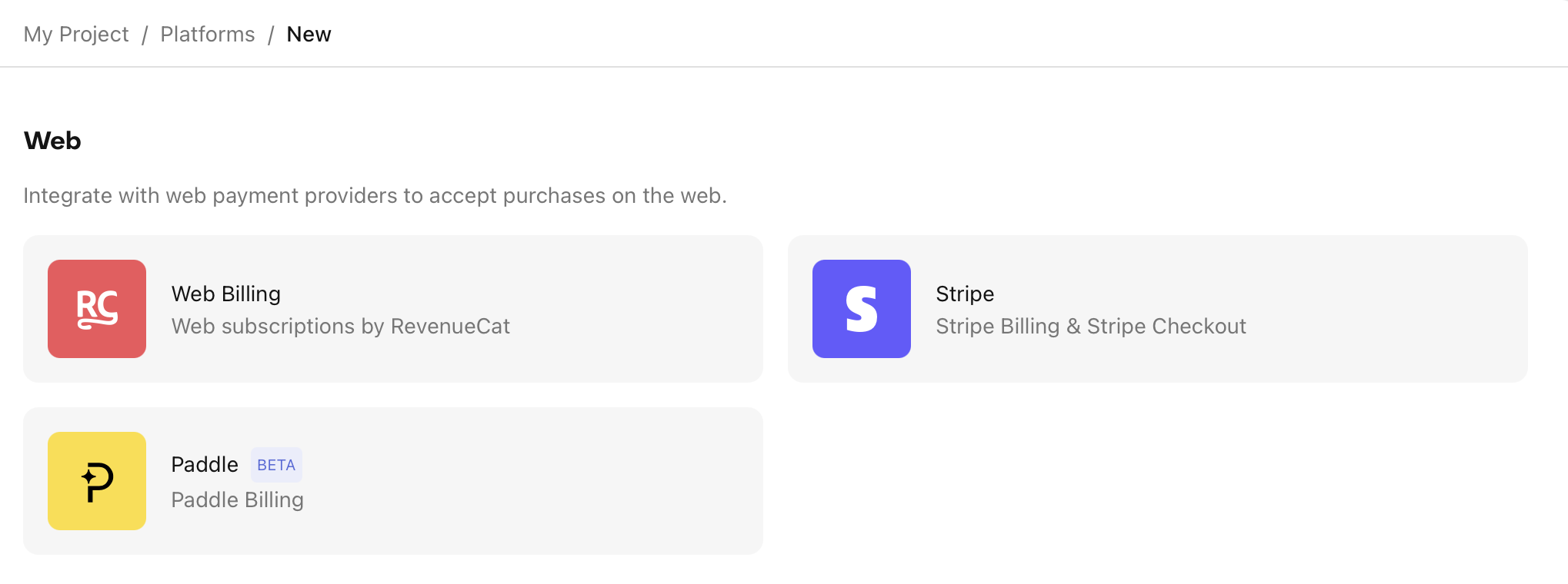 Add Web Platform