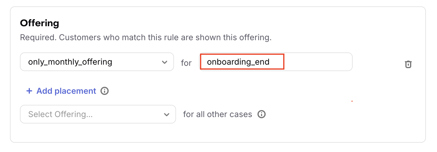 onboarding_end Placement