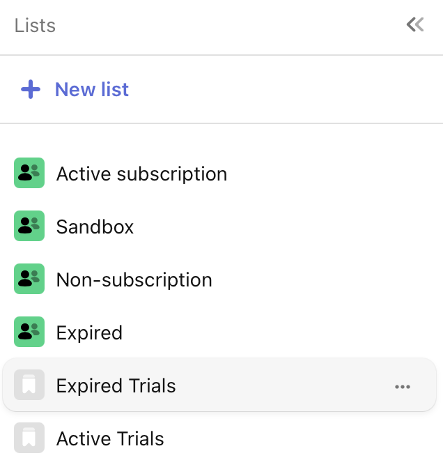 Custom lists