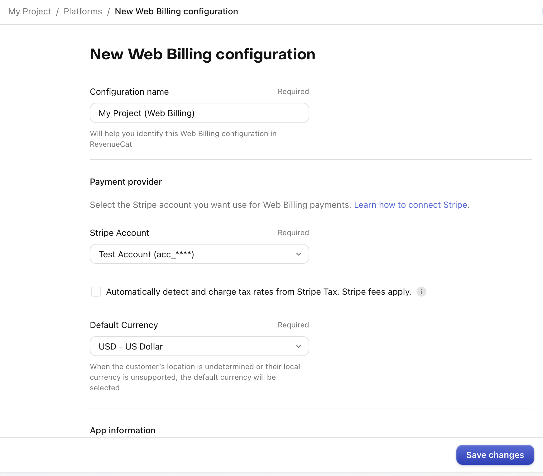 New Web Billing App