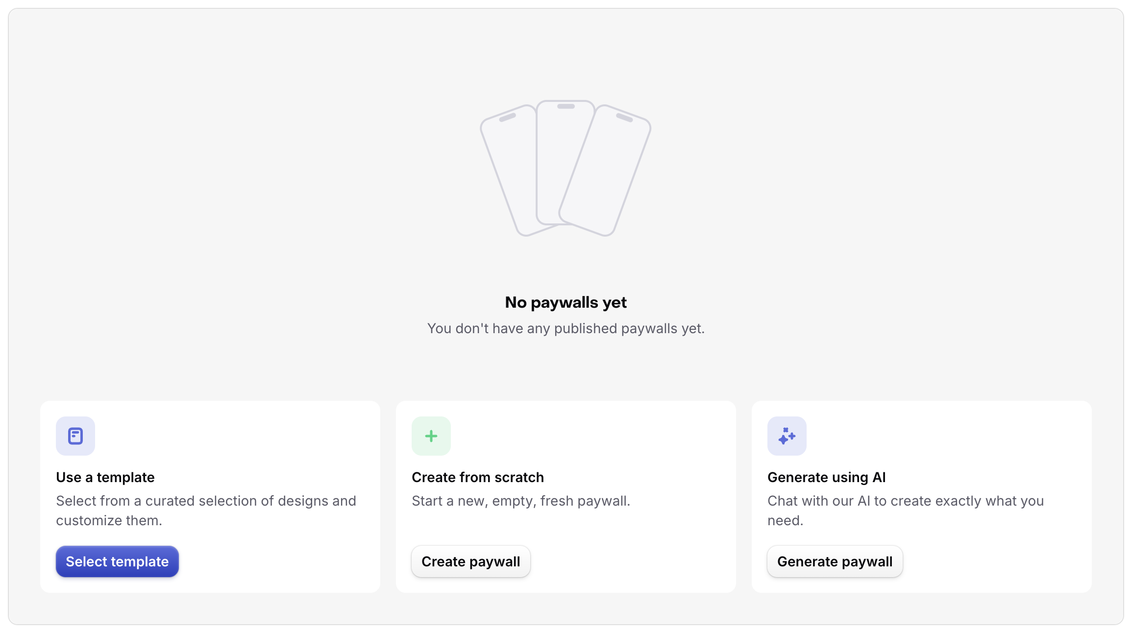 Create new paywall