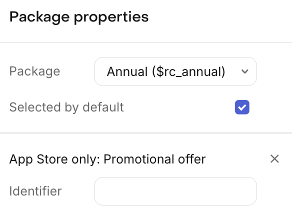 Promotional offer