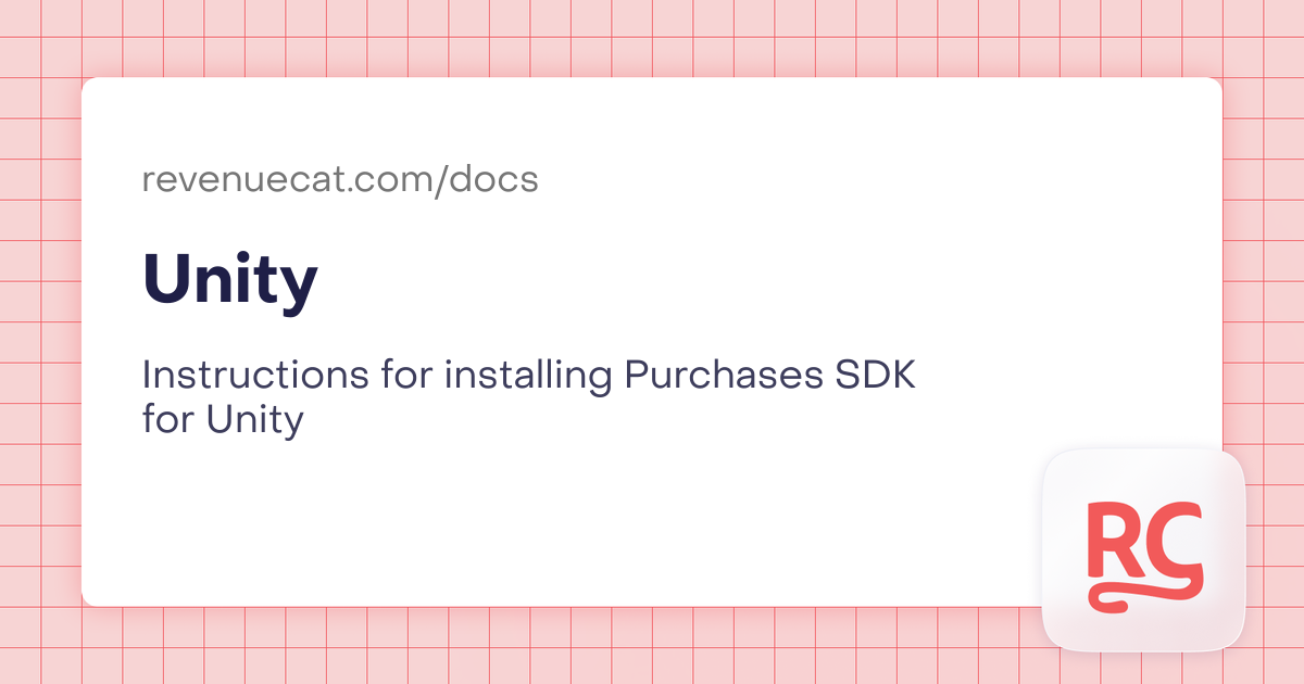 Unity | In-App Subscriptions Made Easy – RevenueCat