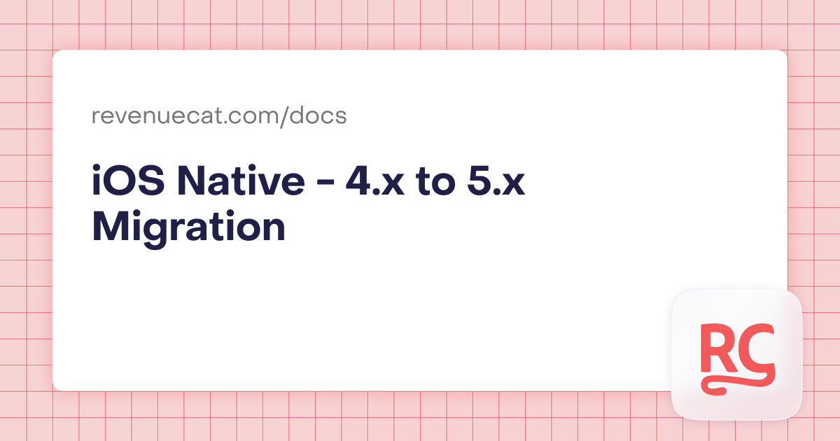 iOS Native - 4.x to 5.x Migration | In-App Subscriptions Made Easy ...