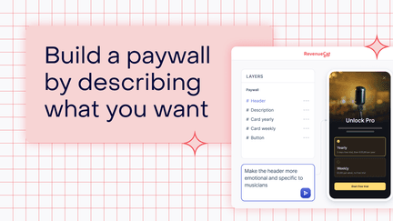 Build a paywall by describing what you want