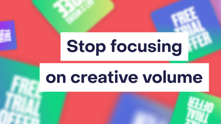 The creative volume trap in Meta ads