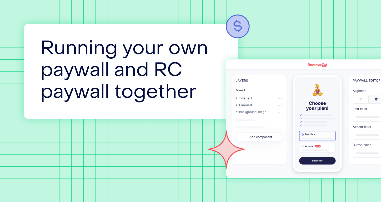 Running custom built paywalls alongside RevenueCat Paywalls