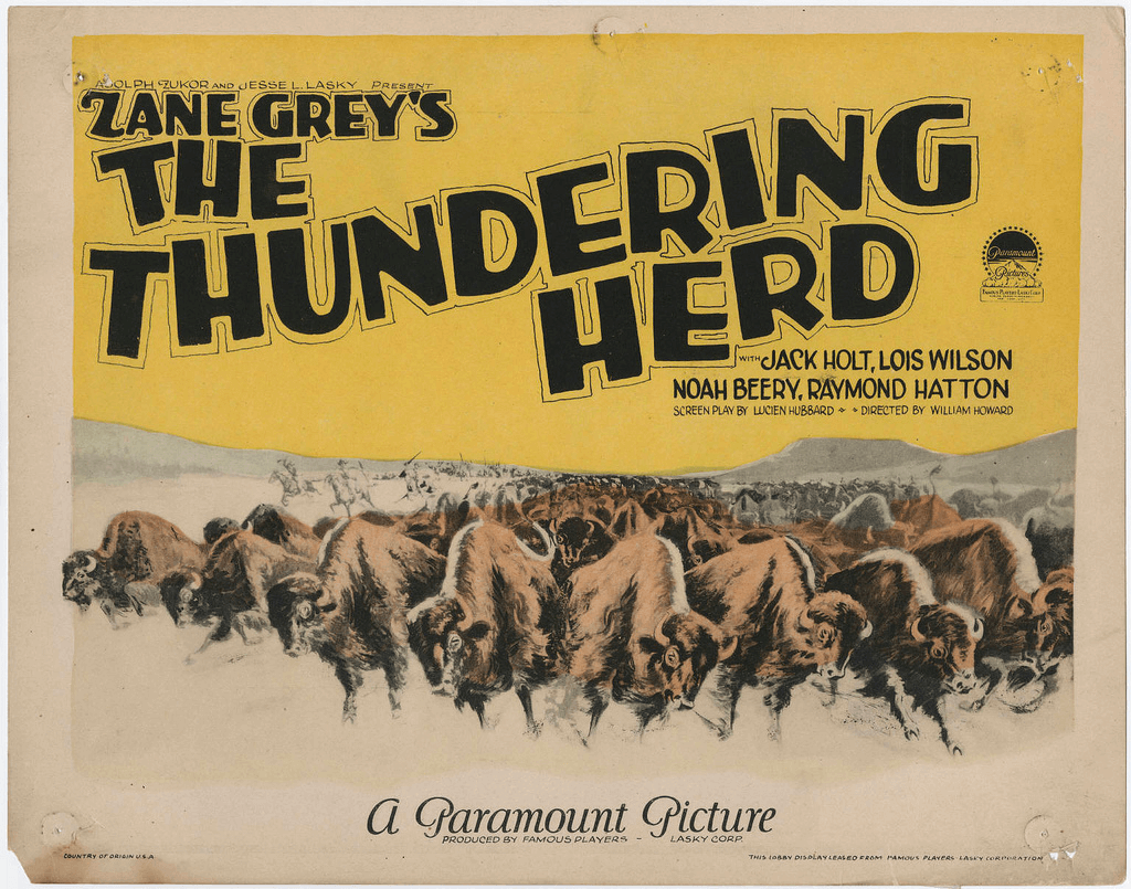 Zane Grey's The Thundering Herd poster