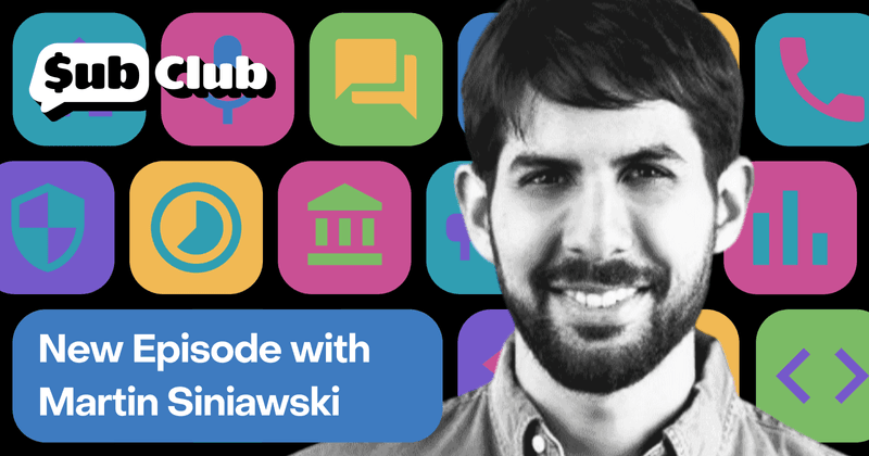 VC funding vs. bootstrapping for subscription apps — Podcast with Martín Siniawski, Podcast App
