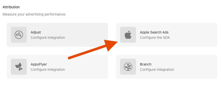 Apple Search Ads integration