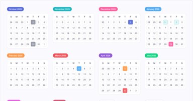 New Apple Fiscal Year Calendar 2026