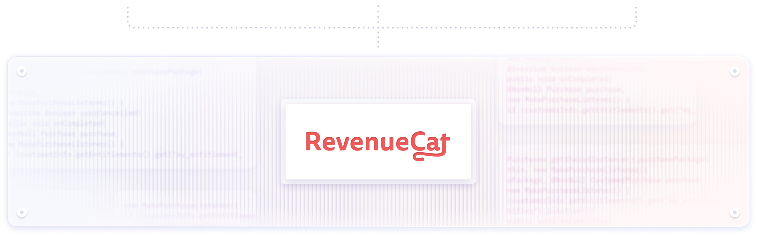 RevenueCat billing platform illustration showing connected payment providers and checkout interfaces